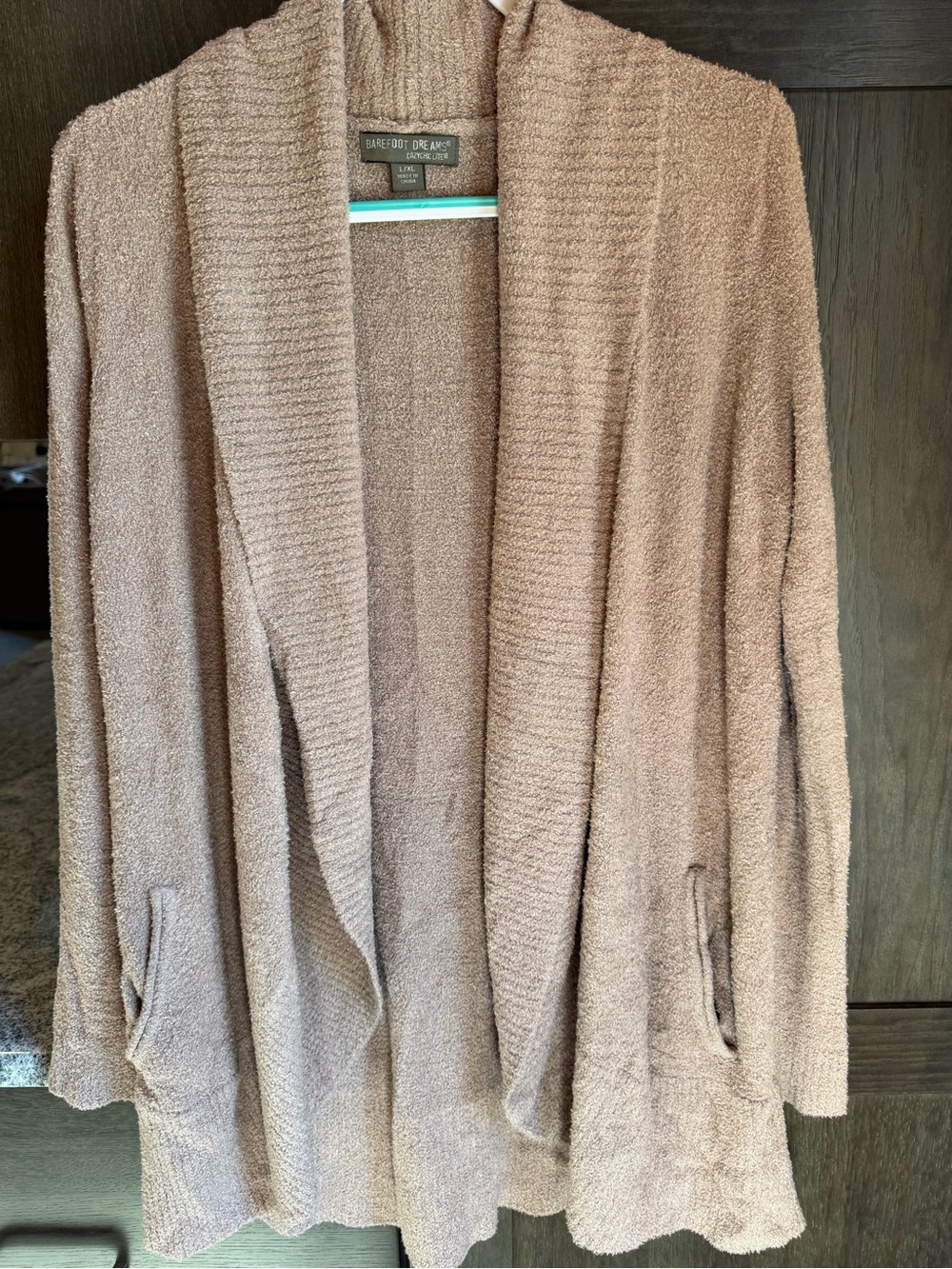 Barefoot Dreams Women's Open-Front Cardigan - Light Brown